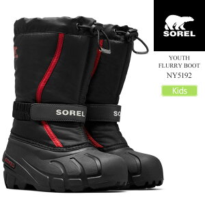 �\���� SOREL �X�m�[�u�[�c �L�b�Y �q���p ���[�X�t���[���[�u�[�c YOUTH FLURRY BOOT NY5192 2025AW wbt sorkid�y�C�z2601wann�y�ԕi�����E���b�s���O�s�z