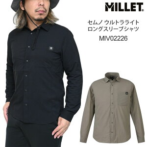 �~���[ MILLET �����V���c �����Y �Z���m �E���g�����C�g �����O�X���[�u�V���c SEMNOZ UL SHIRT LS M MIV02226 2026SS�y���z2603wann[M�� 1/1]