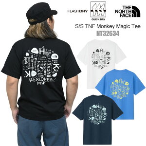 �U�E�m�[�X�E�t�F�C�X THE NORTH FACE T�V���c ���� �����Y �V���[�g�X���[�uTNF�����L�[�}�W�b�N�e�B�[ S/S TNF Monkey Magic Tee NT32634 2026SS sst �y���z2603wann[M�� 1/1]