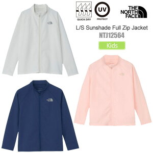 �U�E�m�[�X�E�t�F�C�X THE NORTH FACE ���b�V���K�[�h ���� �L�b�Y �q���p �����O�X���[�u�T���V�F�[�h�t���W�b�v�W���P�b�g L/S Sunshade Full Zip Jacket NTJ12564 2026SS�y���z2605wann
