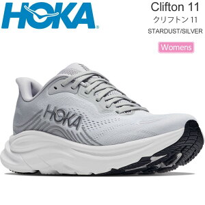 �z�J HOKA �����j���O�V���[�Y ���� ���f�B�[�X �N���t�g��11 CLIFTON 11 �X�^�[�_�X�g/�V���o�[ 1176573-SDSTS ���M�����[�� 2026AW snk�y�C�z2607wann