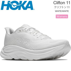 �z�J HOKA �����j���O�V���[�Y ���� ���f�B�[�X �N���t�g��11 CLIFTON 11 �z���C�g/�z���C�g 1176573-WWH ���M�����[�� 2026AW snk�y�C�z2607wann