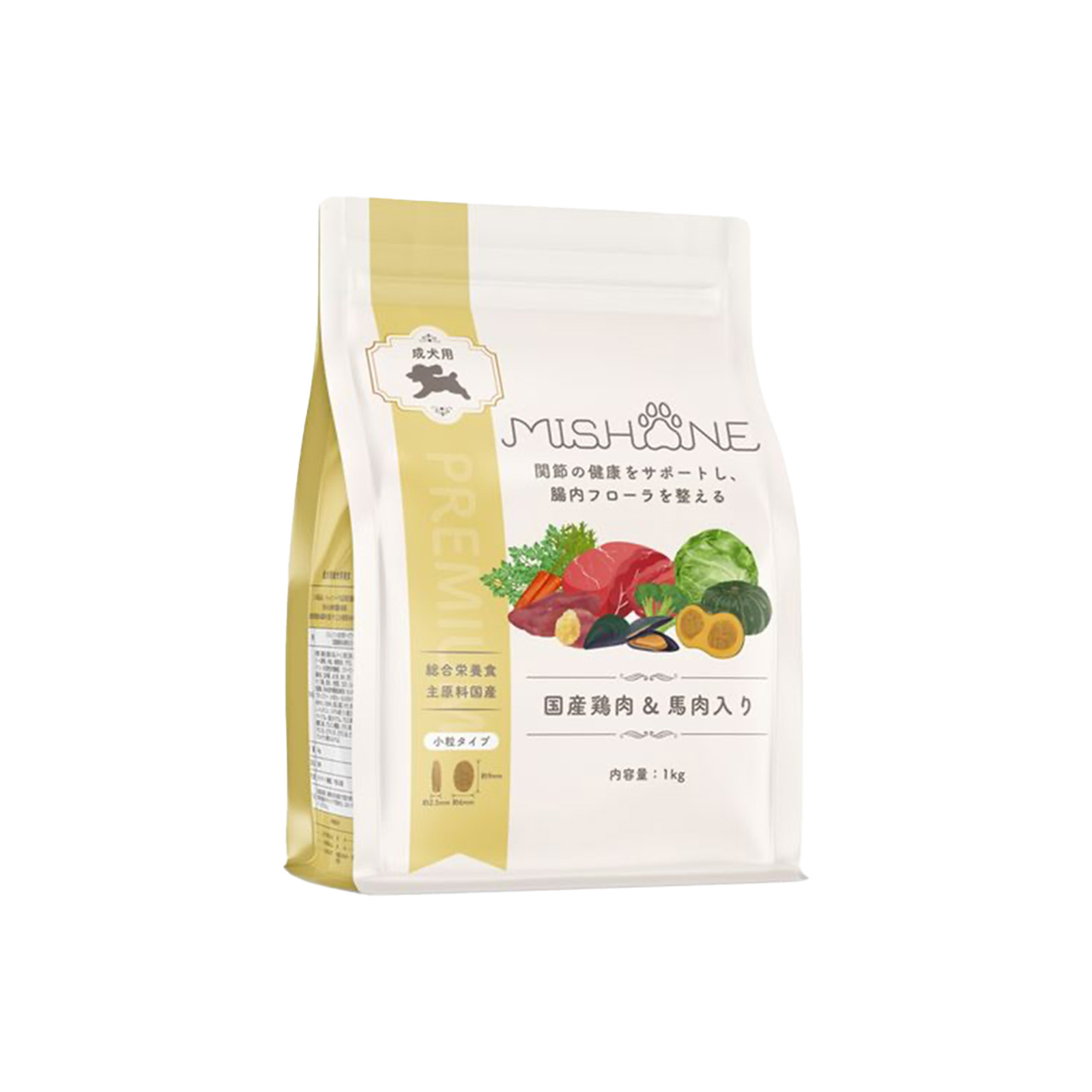 MISHONE ミシュワン 成犬ドッグフード 国産鶏肉&馬肉の商品画像