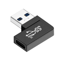 xiwai 反対側 U 字型背面角度/ロープロファイル 90 度左角度 USB-C タイプ C メス USB 3.0 A オス データ アダプタ ラップトップ デスクトップ用