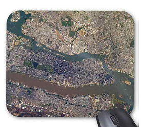 ニューヨーク・マンハッタンの衛星写真のマウスパッド：フォトパッド（衛星写真シリーズ）
