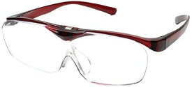 両手が使えるメガネ型拡大鏡 1.6倍ルーペ Face Trick glasses 掛けたままハネアゲ可能 FTL02