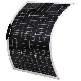 [スプレンノ] 50W 単結晶 ソーラーパネル 薄型 軽量 曲げれる 太陽光発電