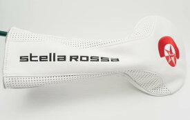 STELLA ROSSA ステラロッサ ドライバー用 ヘッドカバー 合成皮革 ロゴ刺繍 ホワイト レッドスター