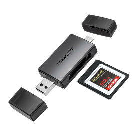 CFexpress カードリーダー USB-C/A 高速 USB3.1 10Gbps メモリカードリーダー OTG対応 スマホ タブレット MacBook