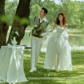 ドレス レデース 撮影 フォト 思い出 記念 ウェデング 結婚式 コスプレ アート スタジオ ウェデング ロングテール 屋外 旅行 芝生 森林