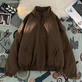 メンズ レトロ コーデュロイ 綿 コート 冬 厚手 ゆったり カップル 暖かい 綿 コート ジャケット