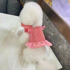 ペット 服 韓国 小さめ フェアリー フラグ スリーブ 韓国 短い スカート 犬 猫 春 ドレス