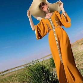 レディース ファッション ガラス ラインストーン ドバイ 旅行 スリーブドレス 東南 アジア 中東 婦人服