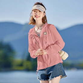 レディース ファッション クール 日焼け防止 服 夏 小さめ フード 通気性 快適 シャツ 長袖 ジャケット