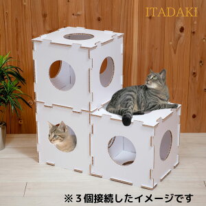 お試し特価 猫用品 猫グッズ 猫ハウス 猫ハウジング キャットハウス キャットホーム 猫用隠れ家 猫用シェルフ シェルフ型キャットハウス オリジナルキャットハウス ITADAKI キャットハウス SD