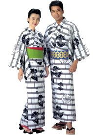 邦楽柄ゆかた　男仕立て女仕立て　盆踊りや日舞の稽古などに使われる浴衣です。着物袖 練習用 温泉 旅館 稽古 盆踊り 日舞