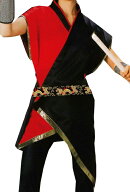 2025入荷開始　和太鼓にも最適な法被：袖なし前合わせタイプ「大人」綿素材（主素材）和太鼓袖無し法被　…