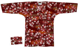 オリジナル鯉口シャツ【エンジ系　桜】　国産でこの価格　コロナ前に大人気だったオリジナルシリーズの2026年番です。基本的に追加生産はありません。祭りのシャツ、居酒屋シャツ、魚河岸シャツ、焼き鳥屋さん、インバウンド飲食店に大人気