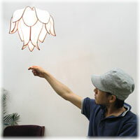 アジアン照明つぼみフラワー天井照明