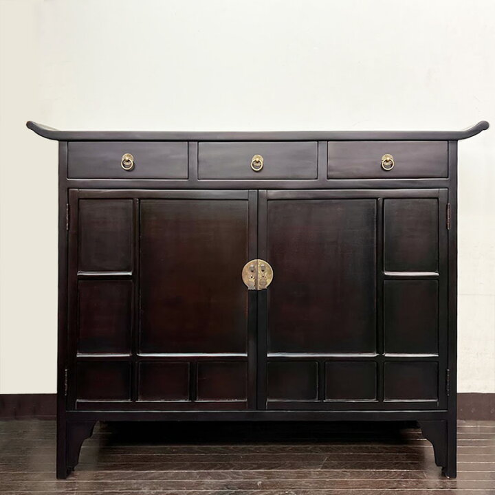 楽天市場】(3引出し+観音扉 チェスト W120 D40 H92)アジアン家具 