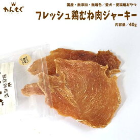 犬　おやつ　ジャーキー　無添加　国産　フレッシュ鶏むね肉ジャーキー　40g　わんもぐ　こだわり　ヘルシー