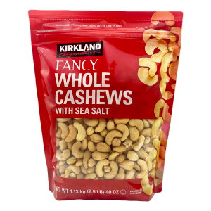 �J�[�N�����h ���� �J�V���[�i�b�c 1.13kg KIRKLAND Signature FANCY WHOLE CASHEWS with SEA SALT ��e�� 40oz �R�X�g�R