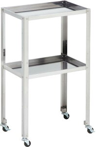 【P10倍!30日限定】組立式ステンレスワゴン (1) 2段 45×30×80cm