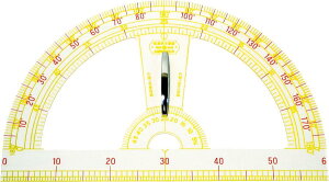 【P10倍!30日限定】透明分度器(アクリル製)