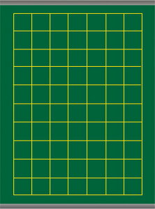 作文指導用マグネットシート黒板 (5) MGLG107(点線なし)