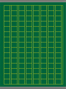 【P10倍!30日限定】作文指導用マグネットシート黒板 (9) MGGA原稿 15×8