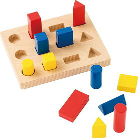 かたち合わせブロック【12パーツ】　かたち合わせ 知育玩具 木のおもちゃ 積み木 ブロック 型はめパズル 正規品