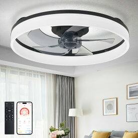 シーリングファン シーリングファンライト LED シーリングライト 小型 超薄型 8畳 10畳 24畳 超高輝度 御洒落 天井照明 照明器具 調光 調色 常夜灯 メモリ機能 タイマー 省エネ 寝室 部屋 オフィス キッチン リビング 空気循環 リモコン アプリ対応