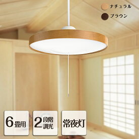 ペンダントライト LED 和風 シーリングライト 6畳 昼光色 常夜灯 30w 和室 ナチュラル/ブラウン ウッドフレーム 木枠 木目 コンパクト 木目調 おしゃれ 天井 照明 間接照明 居間 寝室 食卓用 台所 廊下 クローゼット【3年保証】（wscdd12）