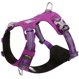 【10％OFF】犬 ハーネス 小型犬 中型犬 大型犬用 簡単装着 TrueLove ブランド 胸パッド 軽量 耐久性抜群 コーデュラ ワンタッチバックル 抜けない 引っ張り防止 防水加工 反射機能 通気性 安全設計 おしゃれ 散歩用 胴輪 アウトドア セーフティハーネス 【安心保障】 TLH6282