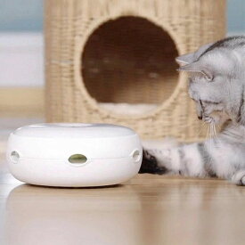 猫 おもちゃ 猫じゃらし 電動 ねこじゃらし 交換用羽毛付き 自動 電池式 ドーナツ型 子猫 led 遊び道具 スマートキャットトイ おしゃれ ねこ ネコ 運動 玩具 猫 おもちゃ 玩具 自動 猫じゃらし 家 一人遊び