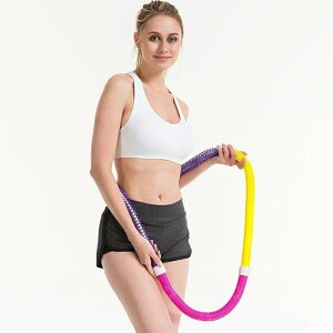 フラフープ ソフト1.5kg ダイエット ソフトスプリングフラフープ エクササイズグッズ 有酸素運動 健康器具 腹筋 トレーリング 持ち運び便利 腹筋マシン