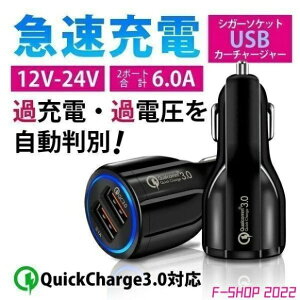 [d iPhone 12V 24V Ή Android ԍ USB[d ԍڗpi 3.1A }[d 2|[g J[`[W[ iPhone Android ԍ USB[d J[`[W[ 12V 24VVK[\Pbg`[W[ gѓdb IPHONE IP