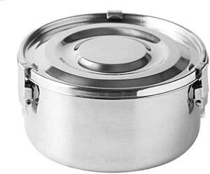 304ステンレスピクニックボックス、弁当箱弁当箱密封漏れ防止収納ラップボックス、食品保存容器キムチ保存容器密封リング付き、異臭防止、気密性が良く、弁当箱、保管用大型新鮮食材と