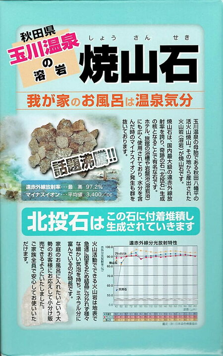 楽天市場】【秋田 玉川温泉 湧出の核】焼山石 1.5kg お風呂 マイナス 