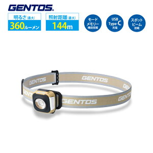 �w�b�h���C�g ���� �[�d Type-C GENTOS �W�F���g�X CP-360RAB