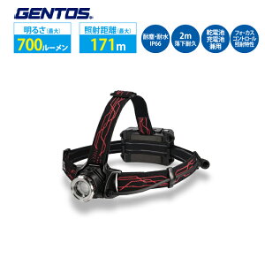 ヘッドライト コンパクトライト 充電式 GENTOS ジェントス GH-203RG