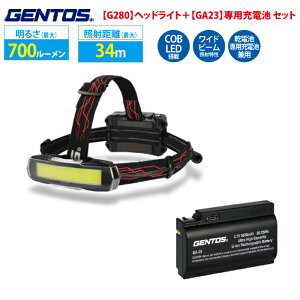 �_�w�b�h���C�g�{��p�[�d�r�Z�b�g�^ �w�b�h���C�g �[�d ���d�r LED �� Type-C GH-280RG �[�d�r ���`�E���C�I���d�r �W�F���g�X�i��p GA-23 GENTOS �W�F���g�X