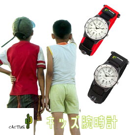 カクタス キッズ 腕時計 子供 蓄光ダイヤル 10気圧防水 簡易コンパス付 CACTUS カクタス CAC-65-M