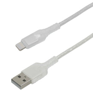 �P�[�u�� Lightning USB Type-A 1m �N���A�J���[ �f�[�^�]�� iPhone�AiPad�AAirPods