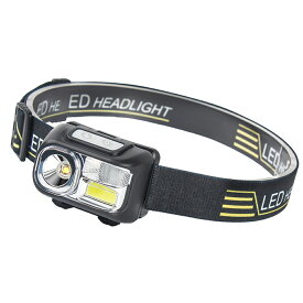 LED ヘッドライト USB充電式 高輝度 軽量 防水 白＆赤 LEDライト ライト ズーム可能 5モード ヘルメットライト ランニング 、釣り用、登山、散歩、キャンプ、防災、自転車用 、緊急停電、作業用