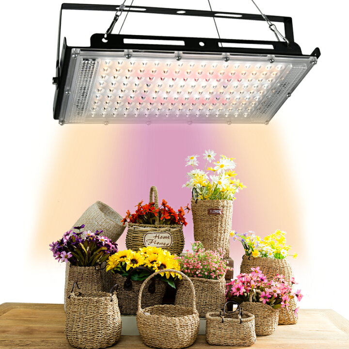 楽天市場】植物育成ライト フルスペクトル LED パネル 植物成長ライト 