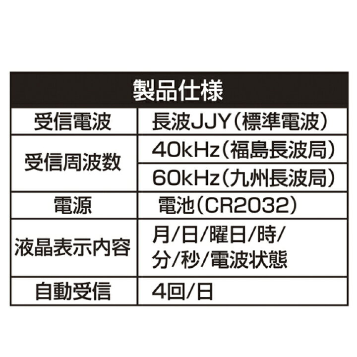 楽天市場 10月1日限定 ポイント10倍 セイワ 時計 車 ライト電波クロック Wa79 Seiwa 車載用 車載 ブラック 車用 電波時計 デジタル デジタル表示 夜間 バックライト コンパクト 大型液晶 簡単取付 両面テープ 見やすい ダッシュボード 角度 Waoショップ