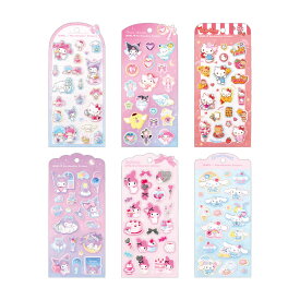 【買いまわりで最大P10倍！】サンリオ ジュエル マシュマロ ステッカーズ | ハローキティ キティ マイメロディ マイメロ クロミ シナモロール ポチャッコ ぽちゃっこ ポムポムプリン キキララ リトルツインスター