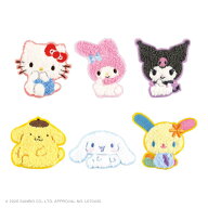 サンリオキャラクターズ モコモコ 刺繍ステッカー | モコモコ 刺繍 ステッカー キティ キティ マイメロデ…