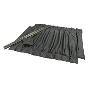 ヤック L113 サイドカーテン ストレッチ 2 ブラック 目隠し & 遮熱 | カーテン 車内 車用カーテン 車内カーテン 紫外線 日焼け防止 紫外線カット 子ども プライバシーの保護 オシャレ おしゃれ